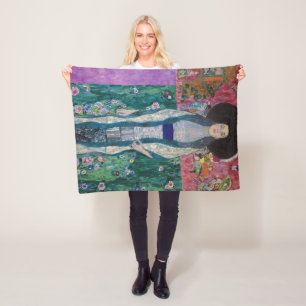 Porträtt av Adele Bloch Bauer, Gustav Klimt Fleecefilt