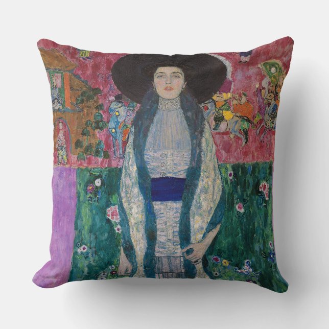 Porträtt av Adele Bloch Bauer, Gustav Klimt Kudde (Framsida)