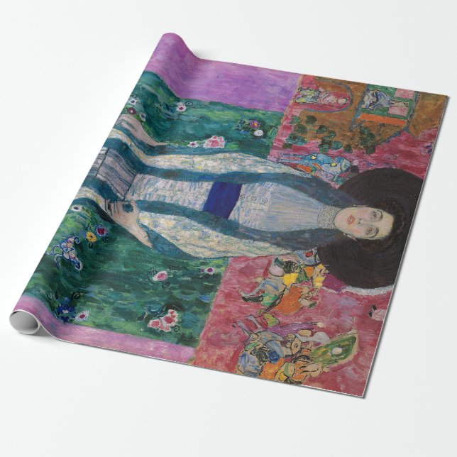 Porträtt av Adele Bloch Bauer, Gustav Klimt Presentpapper (Utrullad)