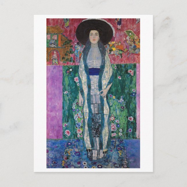 Porträtt av Adele Bloch Bauer, Gustav Klimt Vykort (Framsida)