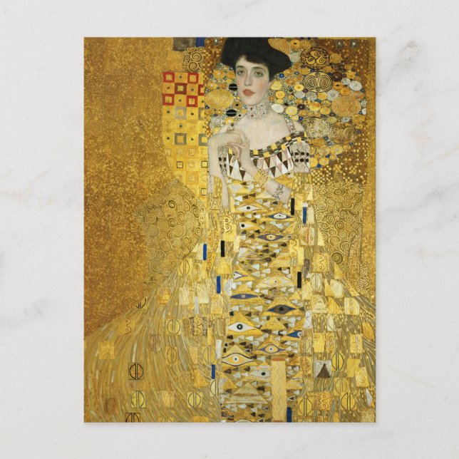 Porträtt av Adele Bloch-Bauer I av Gustav Klimt Po Vykort (Framsida)