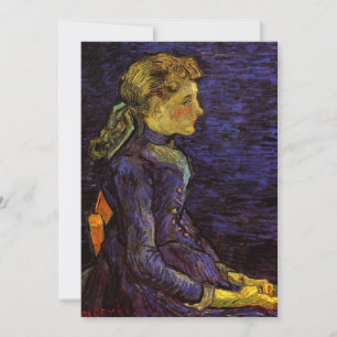 Porträtt av Adeline Ravoux av Vincent van Gogh Inbjudningar