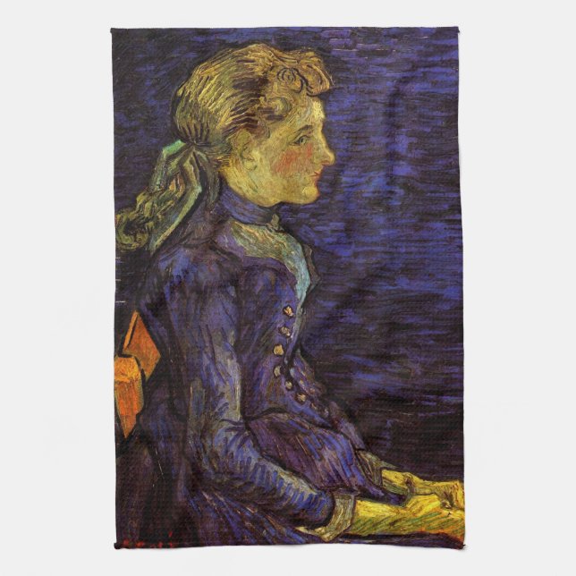 Porträtt av Adeline Ravoux av Vincent van Gogh Kökshandduk (Vertikal)