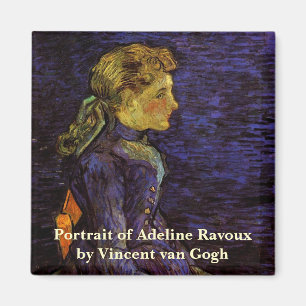Porträtt av Adeline Ravoux av Vincent van Gogh Magnet