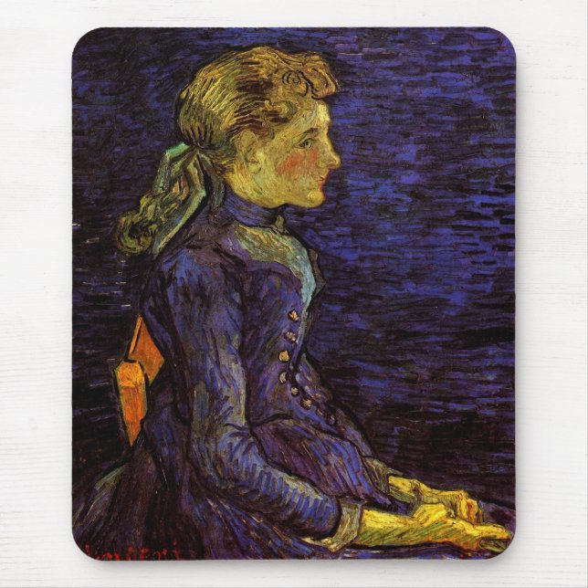 Porträtt av Adeline Ravoux av Vincent van Gogh Musmatta (Framsidan)