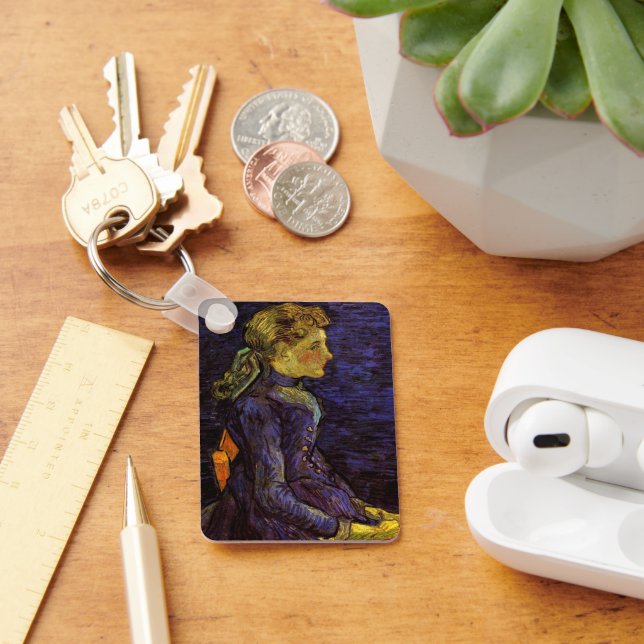 Porträtt av Adeline Ravoux av Vincent van Gogh Nyckelring (Skrivbord)