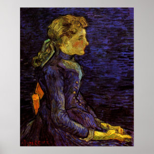 Porträtt av Adeline Ravoux av Vincent van Gogh Poster