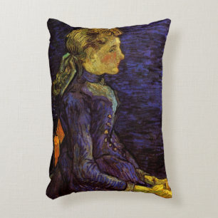 Porträtt av Adeline Ravoux av Vincent van Gogh Prydnadskudde