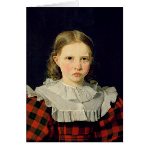 Porträtt av Adolphine Kobke 19th Juni 1832 Hälsningskort