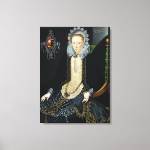 Porträtt av Adriana skåpbil Nesse, 1611 Canvastryck