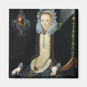 Porträtt av Adriana skåpbil Nesse, 1611 Magnet