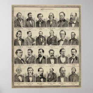 Porträtt av advokater, Minnesota Poster