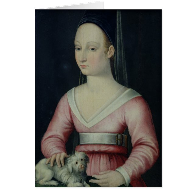 Porträtt av Agnes Sorel Hälsningskort (Framsidan)