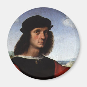 Porträtt av Agnolo Doni av Raphael Sanzio Magnet