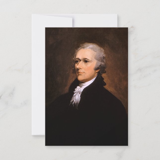 Porträtt av Alexander Hamilton av John Trumbull (Framsida)