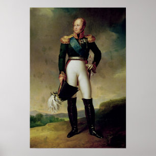 Porträtt av Alexander I 1814 Poster
