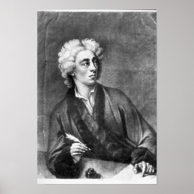 Porträtt av Alexander Pope Poster (Framsidan)