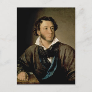 Porträtt av Alexander Pushkin Vykort