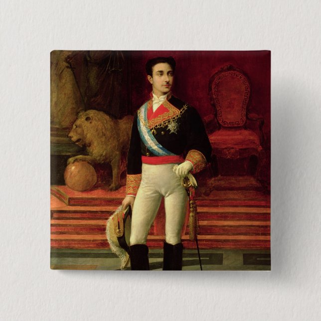 Porträtt av Alfonso XII 1876 Knapp (Framsida)