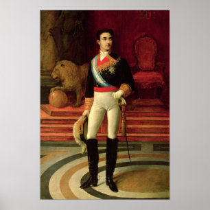 Porträtt av Alfonso XII 1876 Poster