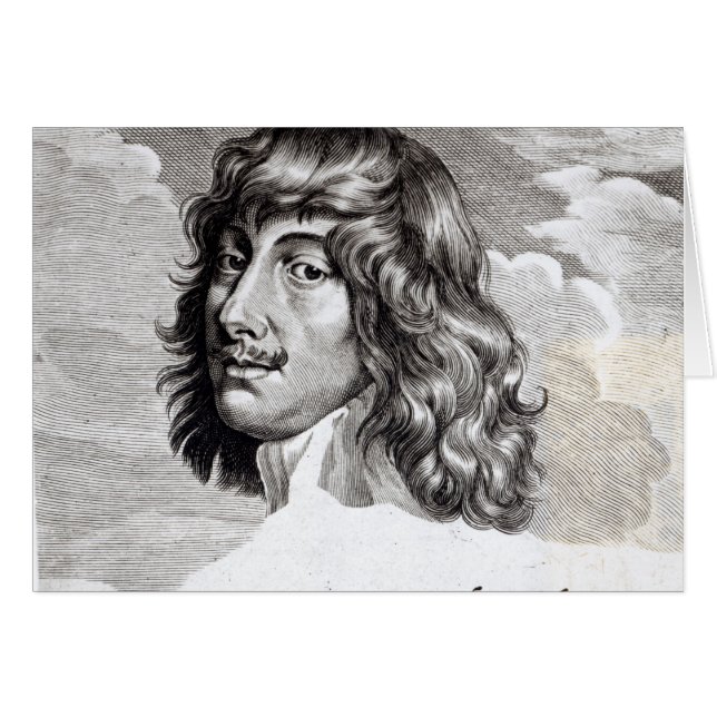 Porträtt av Algernon Percy Hälsningskort (Framsidan Horizontal)