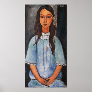 Porträtt av Alice, Modigliani Poster
