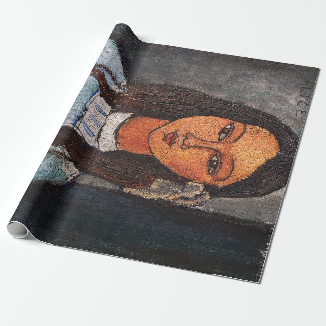 Porträtt av Alice, Modigliani Presentpapper (Utrullad)