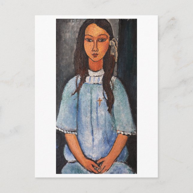 Porträtt av Alice, Modigliani Vykort (Framsida)