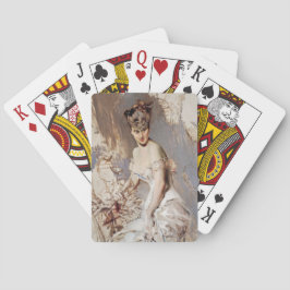 Porträtt av Alice Regnault (Kvinnlig Skönhet) Casinokort