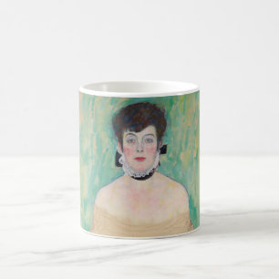 Porträtt av Amalie Zuckerkandl av Gustav Klimt Kaffemugg