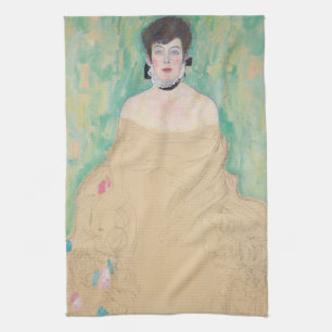 Porträtt av Amalie Zuckerkandl av Gustav Klimt Kökshandduk