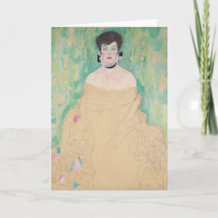 Porträtt av Amalie Zuckerkandl av Gustav Klimt Kort