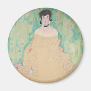 Porträtt av Amalie Zuckerkandl av Gustav Klimt Magnet