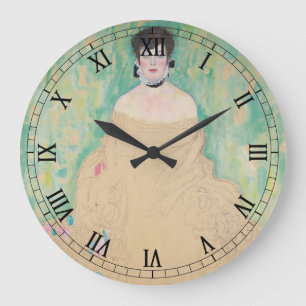 Porträtt av Amalie Zuckerkandl av Gustav Klimt Stor Klocka