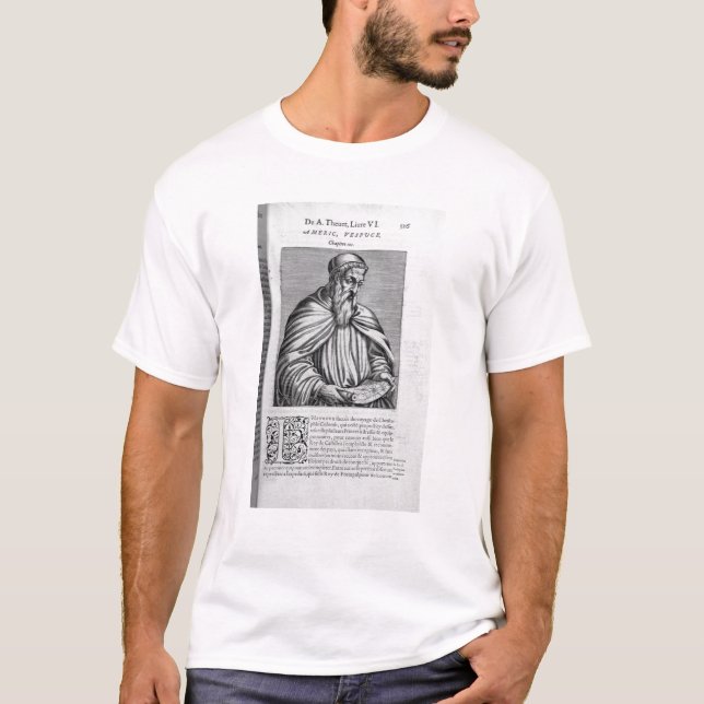 Porträtt av Amerigo Vespucci T Shirt (Framsida)