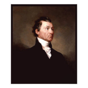 Porträtt av amerikanska presidenten James Monroe Fototryck