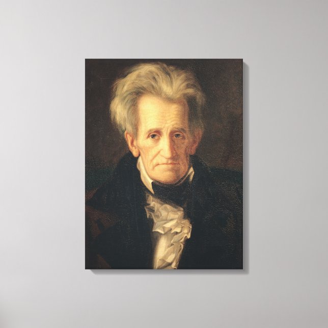 Porträtt av Andrew Jackson Canvastryck (Framsida)