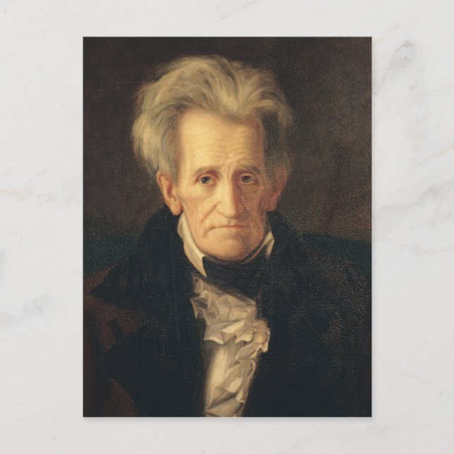 Porträtt av Andrew Jackson Vykort (Framsida)