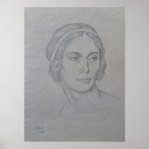 Porträtt av Anna Pavlova , 1908 Poster
