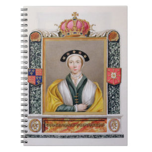 Porträtt av Anne av Cleves (1515-57) 4th drottnin Anteckningsbok