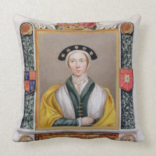 Porträtt av Anne av Cleves (1515-57) 4th drottnin Kudde