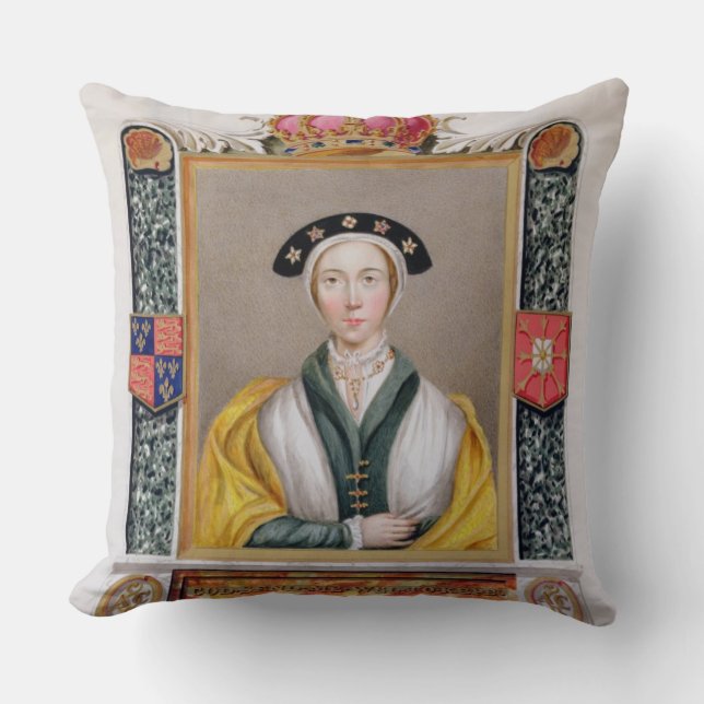 Porträtt av Anne av Cleves (1515-57) 4th drottning Kudde (Framsida)