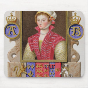 Porträtt av Anne Boleyn (1507-36) 2nd drottning a Musmatta