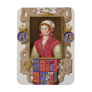 Porträtt av Anne Boleyn (1507-36) 2nd drottning av Magnet