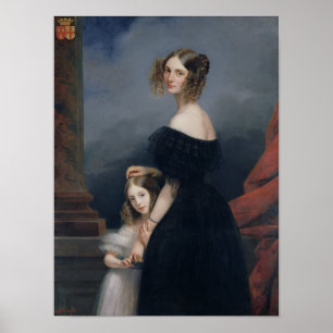 Porträtt av Anne-Louise Alix de Montmorency Poster