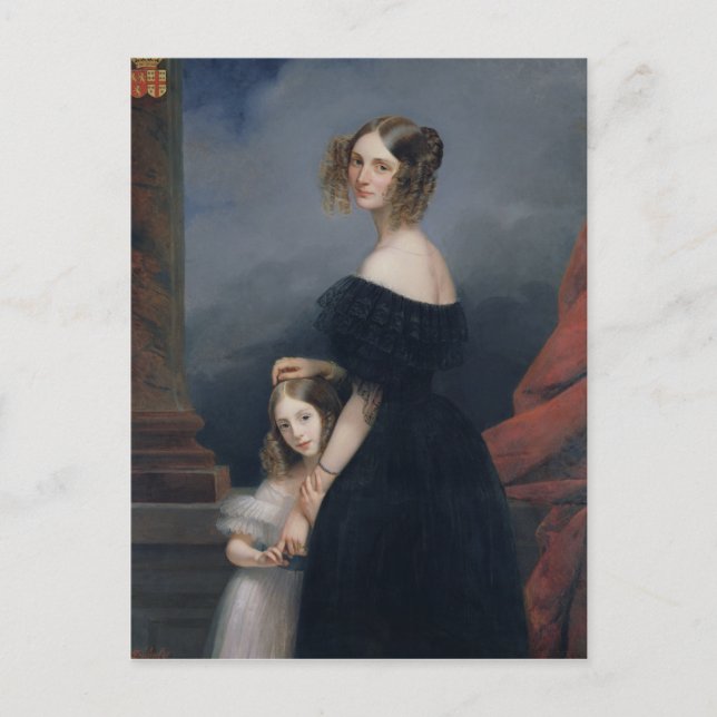 Porträtt av Anne-Louise Alix de Montmorency Vykort (Framsida)