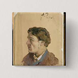 Porträtt av Anton Chekhov Knapp