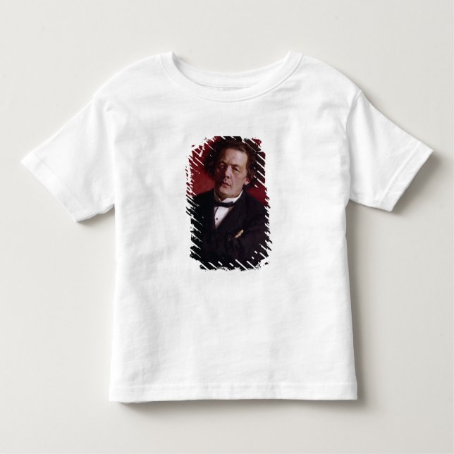 Porträtt av Anton Grigoryevich Rubinstein, 1881 T Shirt (Framsida)