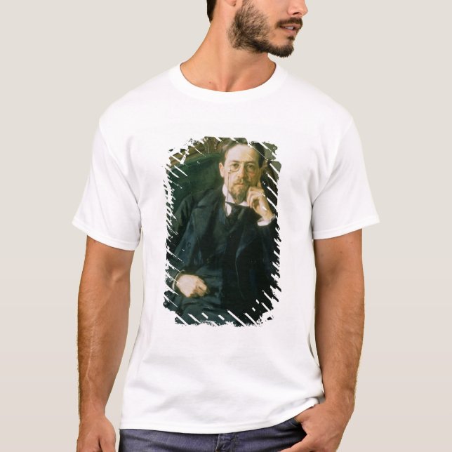 Porträtt av Anton Pavlovich Chekhov, 1898 Tee Shirt (Framsida)
