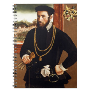 Porträtt av Anton Rummel von Liechtenan Anteckningsbok